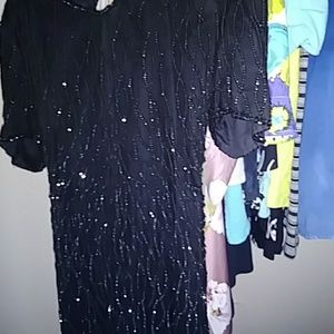 Black sequin dress size S